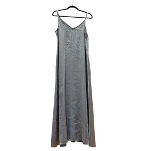 MSK Maxi Dress Shimmery Fairycore Blue Sleeveless Size Medium